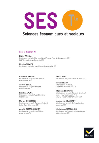 SES Tle - Éd. 2020 - Livre élève