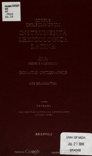 Ars grammatica (CCCM 40D)