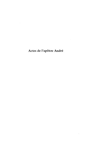 ACTES D'ANDRE (LES)