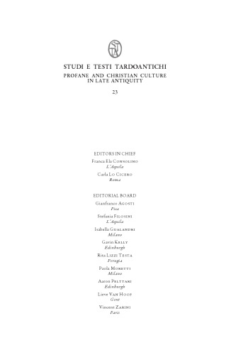 Poetic Rewritings in Late Latin Antiquity and Beyond