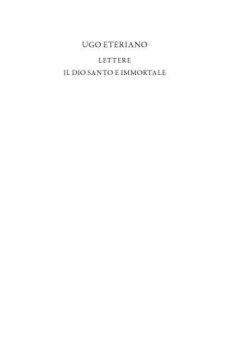 Il Dio Santo E Immortale
