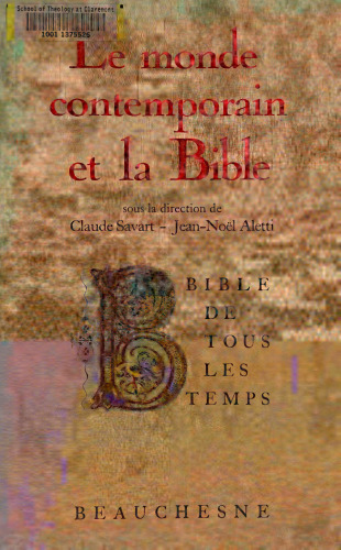 Le Monde contemporain et la Bible