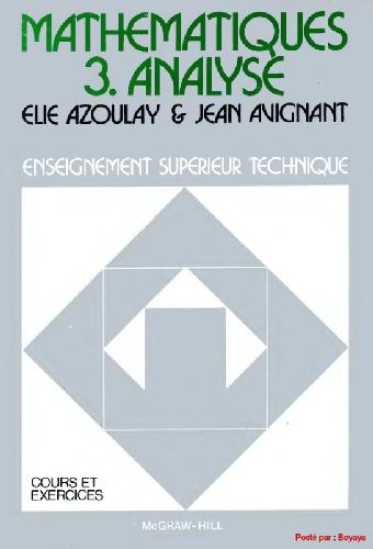 Analyse: cours et exercices