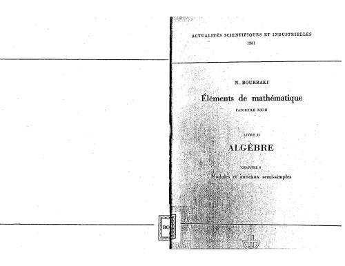 Algèbre : Chapitre 8