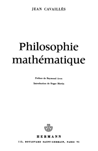 Philosophie mathématique