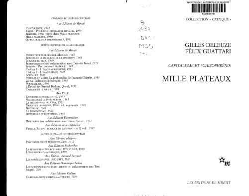 Mille Plateaux