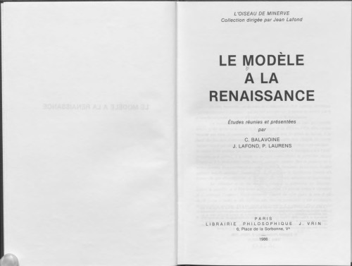 Le modèle à la Renaissance