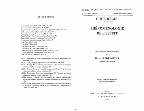 Phénoménologie de l'esprit