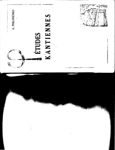 Etudes Kantiennes