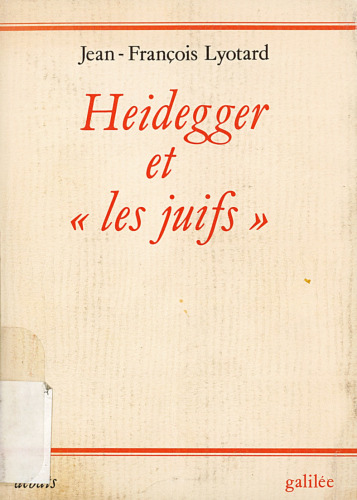 Heidegger et "les juifs"