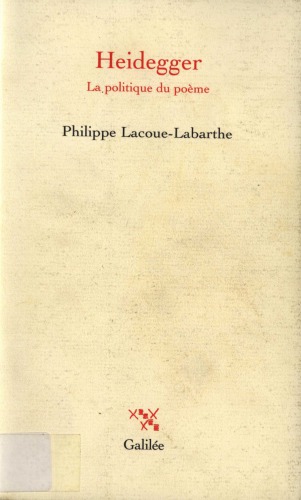 Heidegger - La politique du poème