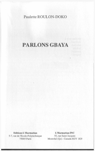 Parlons gbaya