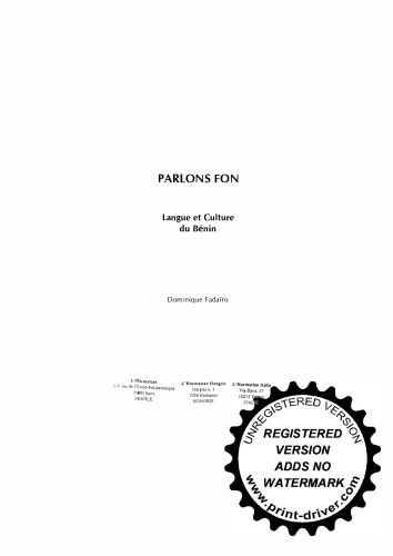 Parlons Fon: Langue et Culture du Bénin