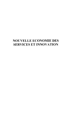 Nouvelle économie des services et innovation