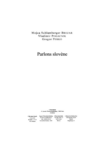 Parlons slovène