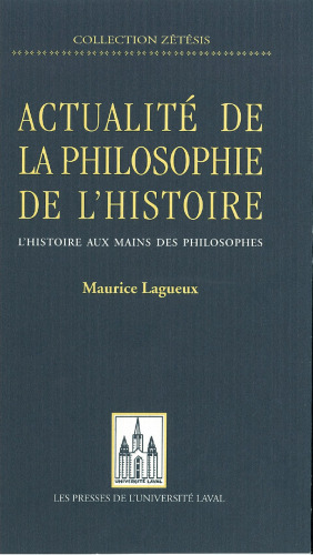 Actualité de la philosophie de l'histoire