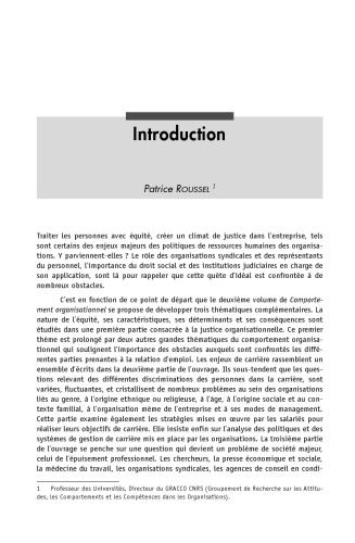 Comportement organisationnel : Volume 2, Justice organisationnelle, enjeux de carriere et epuisement professionnel