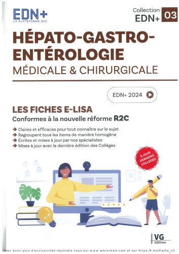 Hépato-gastro-entérologie médicale & chirurgicale: Les fiches E-Lisa