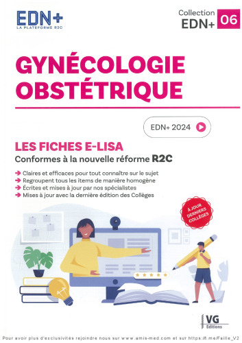 EDN+ FICHES E-LISA R2C GYNECOLOGIE 06: Les fiches E-Lisa