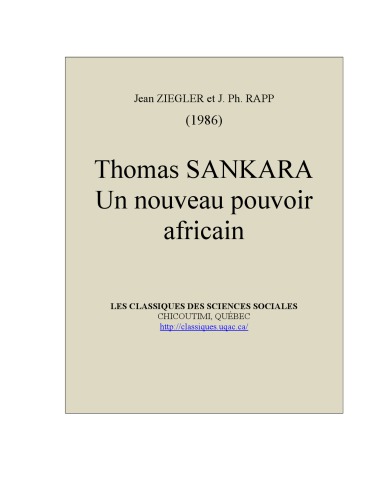 Thomas Sankara : Un nouveau pouvoir africain