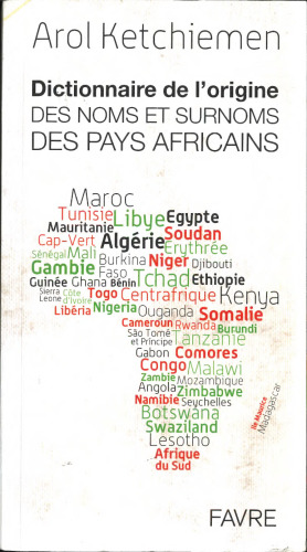 Dictionnaire de l'origine des noms et surnoms des pays africains