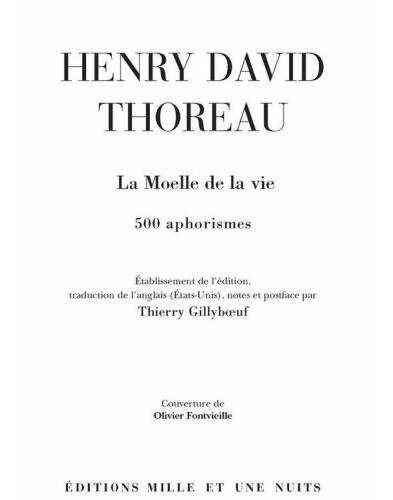 La Moelle de la vie : 500 Aphorismes