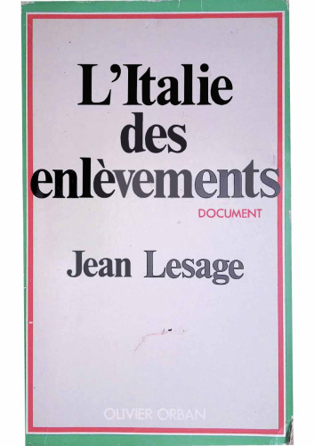 L'Italie des enlèvements