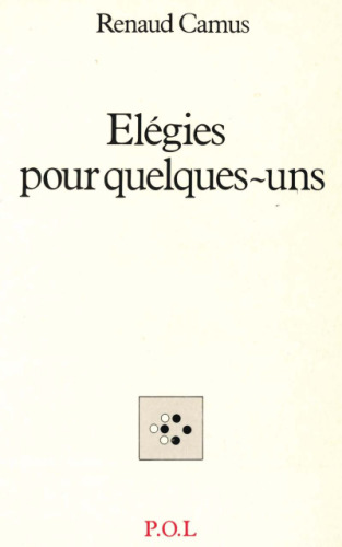 Élégies pour quelques-uns