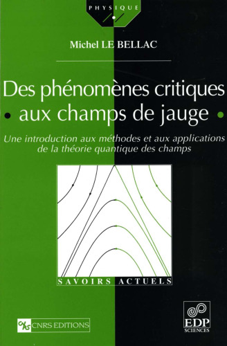 Des phénomènes critiques aux champs de jauge