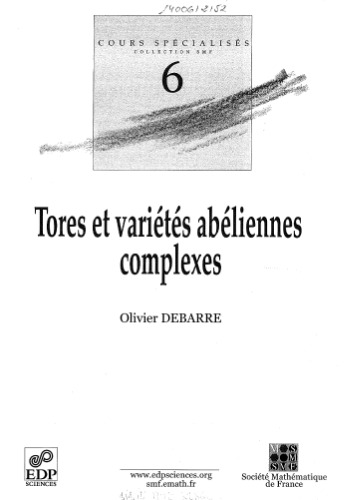 Tores et varietes abeliennes complexes