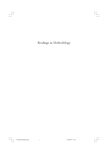 Readings in Methodology: African Perspectives
