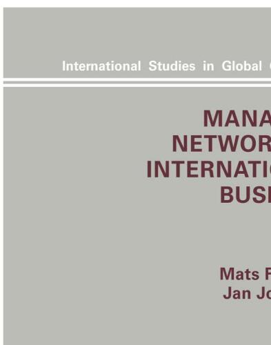 Managing Networks in International Business