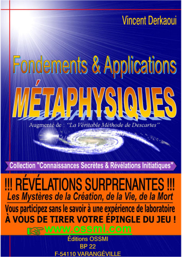 Fondements et applications métaphysiques