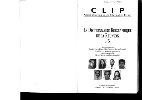 Dictionnaire biographique de la Réunion