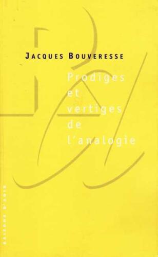 Prodiges et vertiges de l'analogie