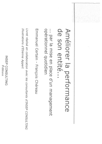 Améliorer la performance de son entité...