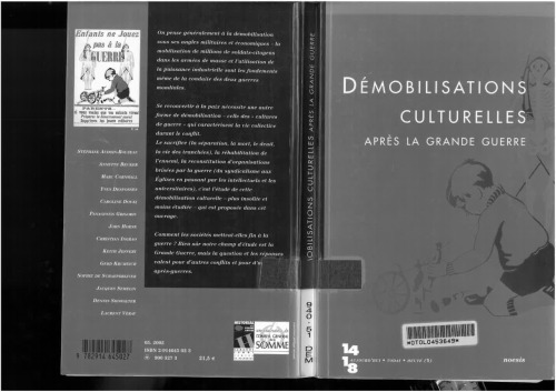 Revue 14/18 aujourd hui : Démobilisations culturelles après la grande guerre