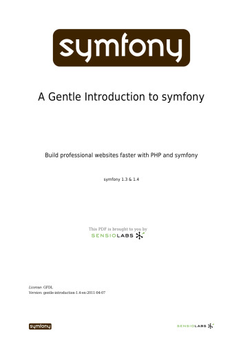 A Gentle Introduction to symfony 1.4