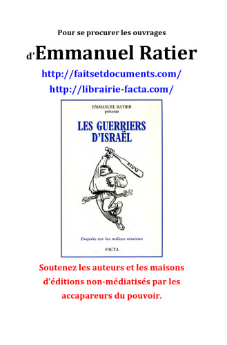 Les guerriers d'Israël : Enquête sur les milices sionistes