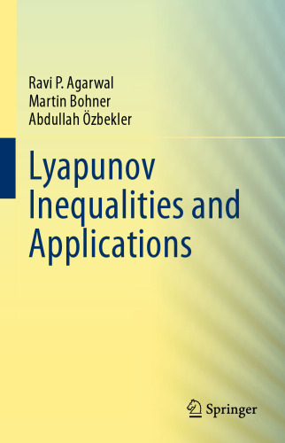 Lyapunov Inequalities and Applications