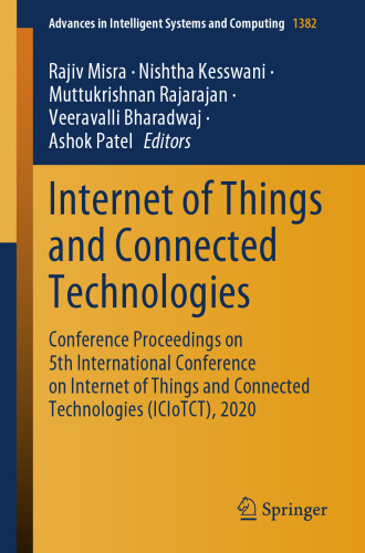 Internet of Things and Connected Technologies: Conference Proceedings on 5th International Conference on Internet of Things and Connected Technologies ... in Intelligent Systems and Computing, 1382)