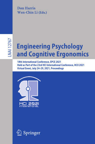 Engineering Psychology and Cognitive Ergonomics (Lecture Notes in Computer Science)