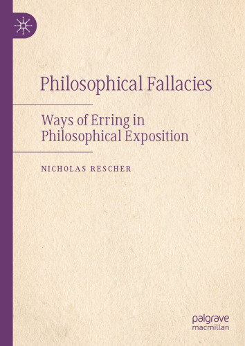 Philosophical Fallacies: Ways of Erring in Philosophical Exposition