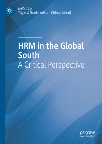 HRM in the Global South: A Critical Perspective