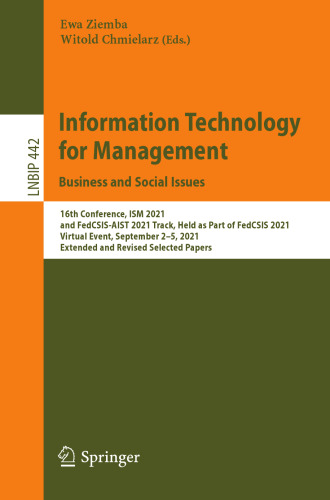 Information Technology for Management: Business and Social Issues (Lecture Notes in Business Information Processing)