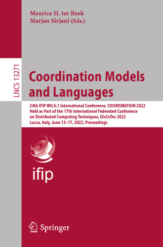 Coordination Models and Languages (Lecture Notes in Computer Science)