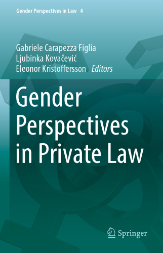 Gender Perspectives in Private Law (Gender Perspectives in Law, 4)