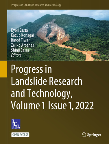 Progress in Landslide Research and Technology, Volume 1 Issue 1, 2022