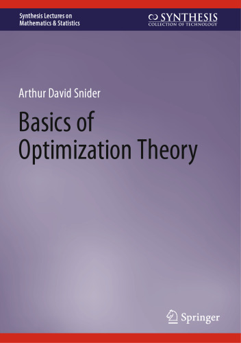 Basics of Optimization Theory