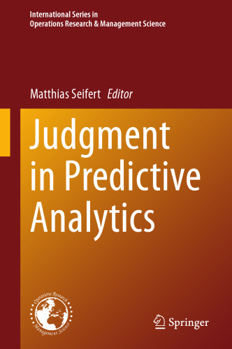 Judgment in Predictive Analytics